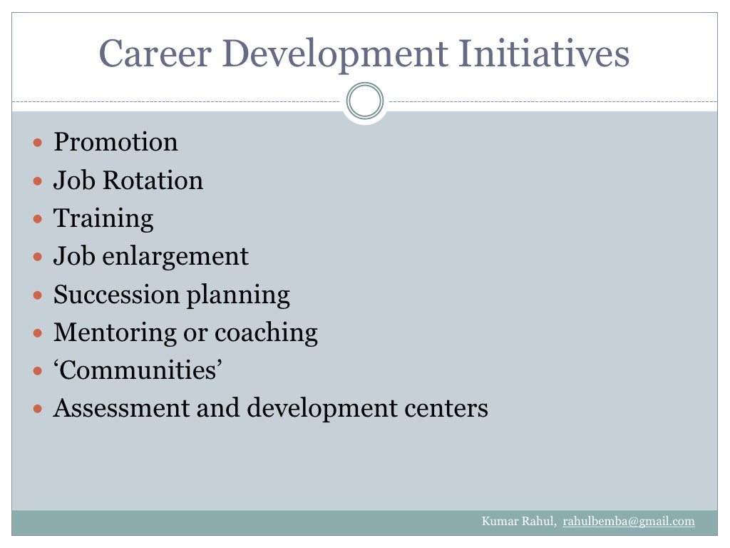Career Development in HRM By Kumar Rahul