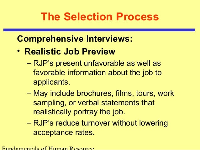 Foundations of Selection