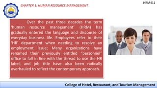 Introduction to Human Resource Management in Hospitality Industry | PPTX