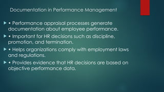Performance Documentation Visual Comprehensive Guide to Effective Performance Management Systems in ...