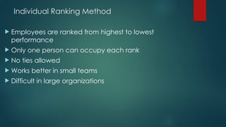 Comprehensive Guide to Performance Appraisal Methods and Effective ...