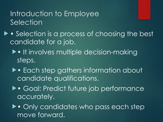 Comprehensive Guide to the Employee Selection Process in HR Management ...