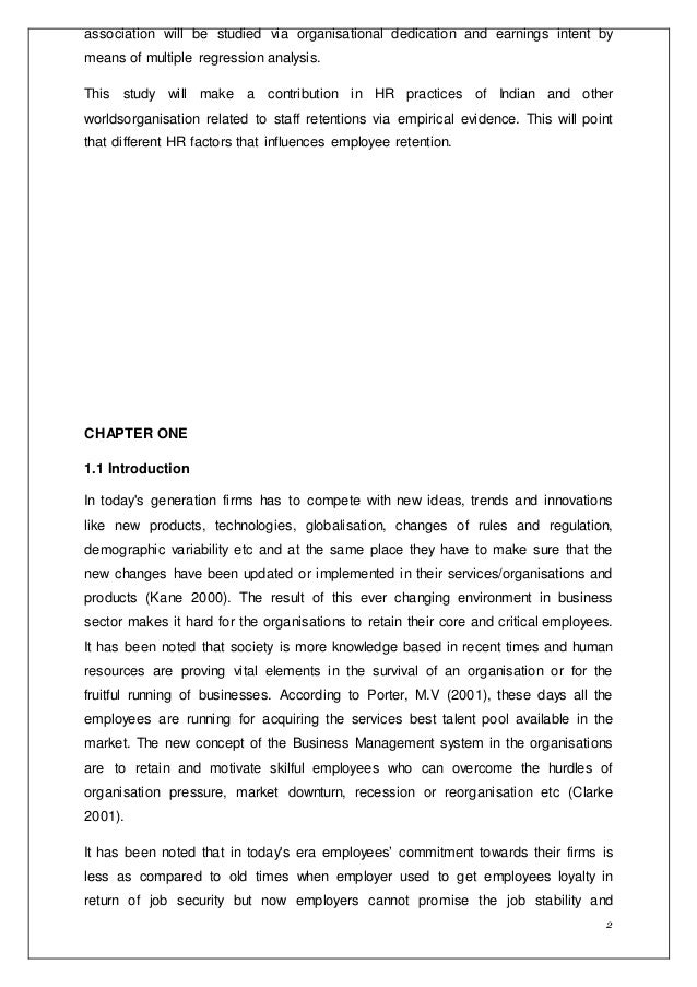 hr dissertation examples