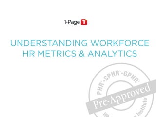 Understanding Workforce HR Metrics & Analytics