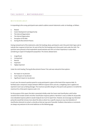 HRM Employee Value Proposition Survey Results | PDF