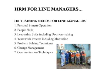 Human Resource Management For Line Managers | PPS