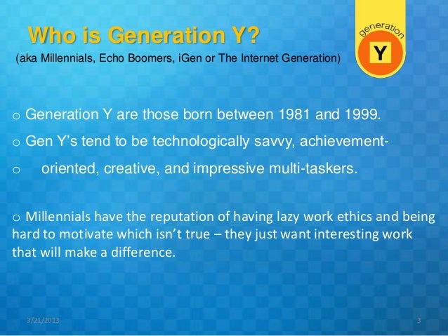 gen y work ethic