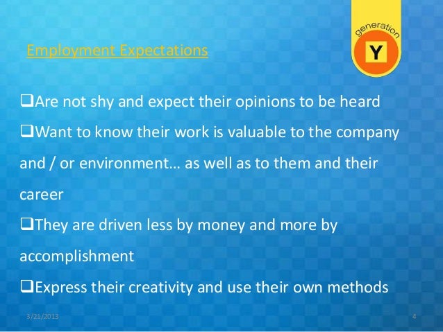 gen y work ethic