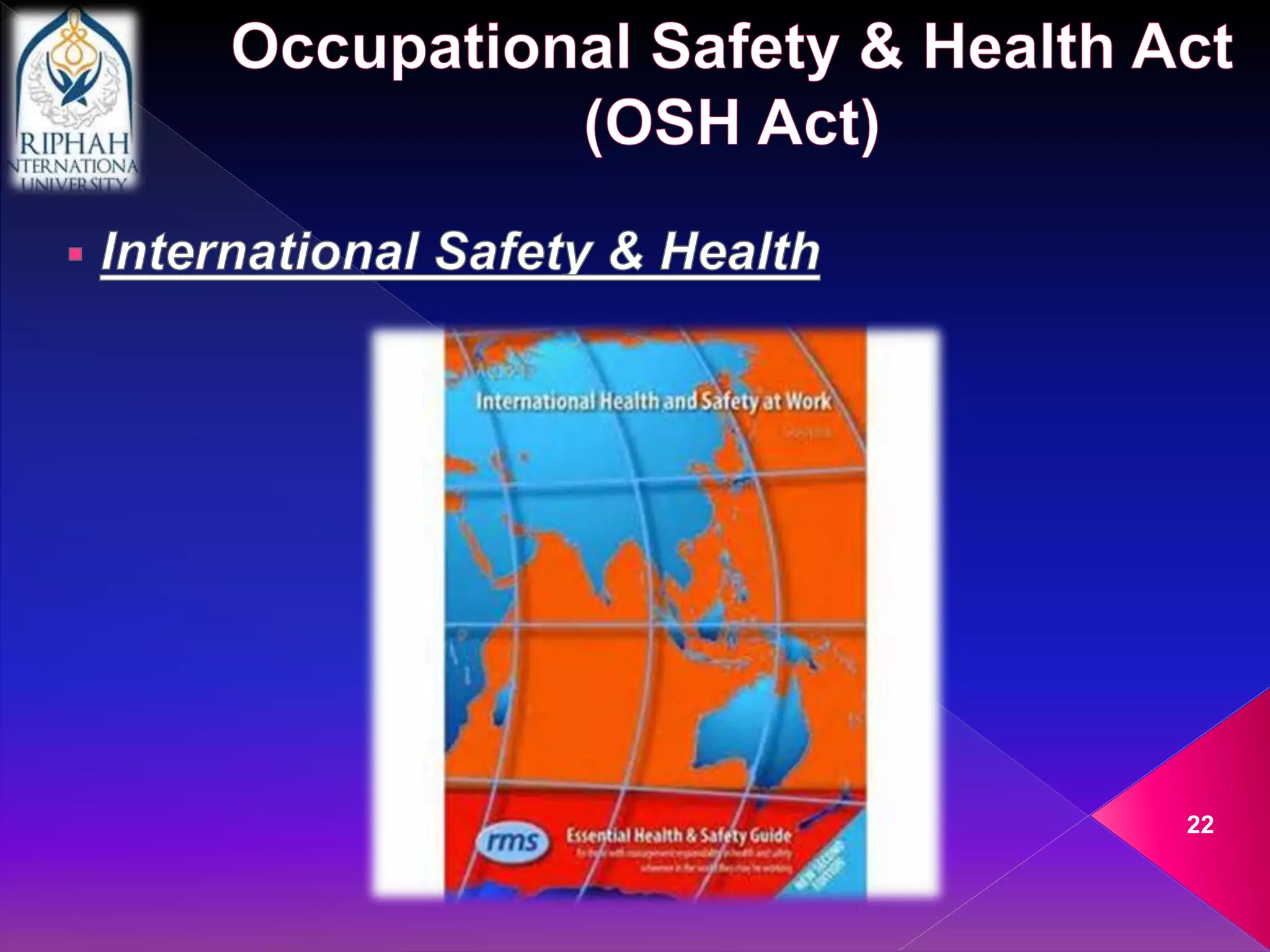 Ensuring Safe Healthy Work Environment Pptx