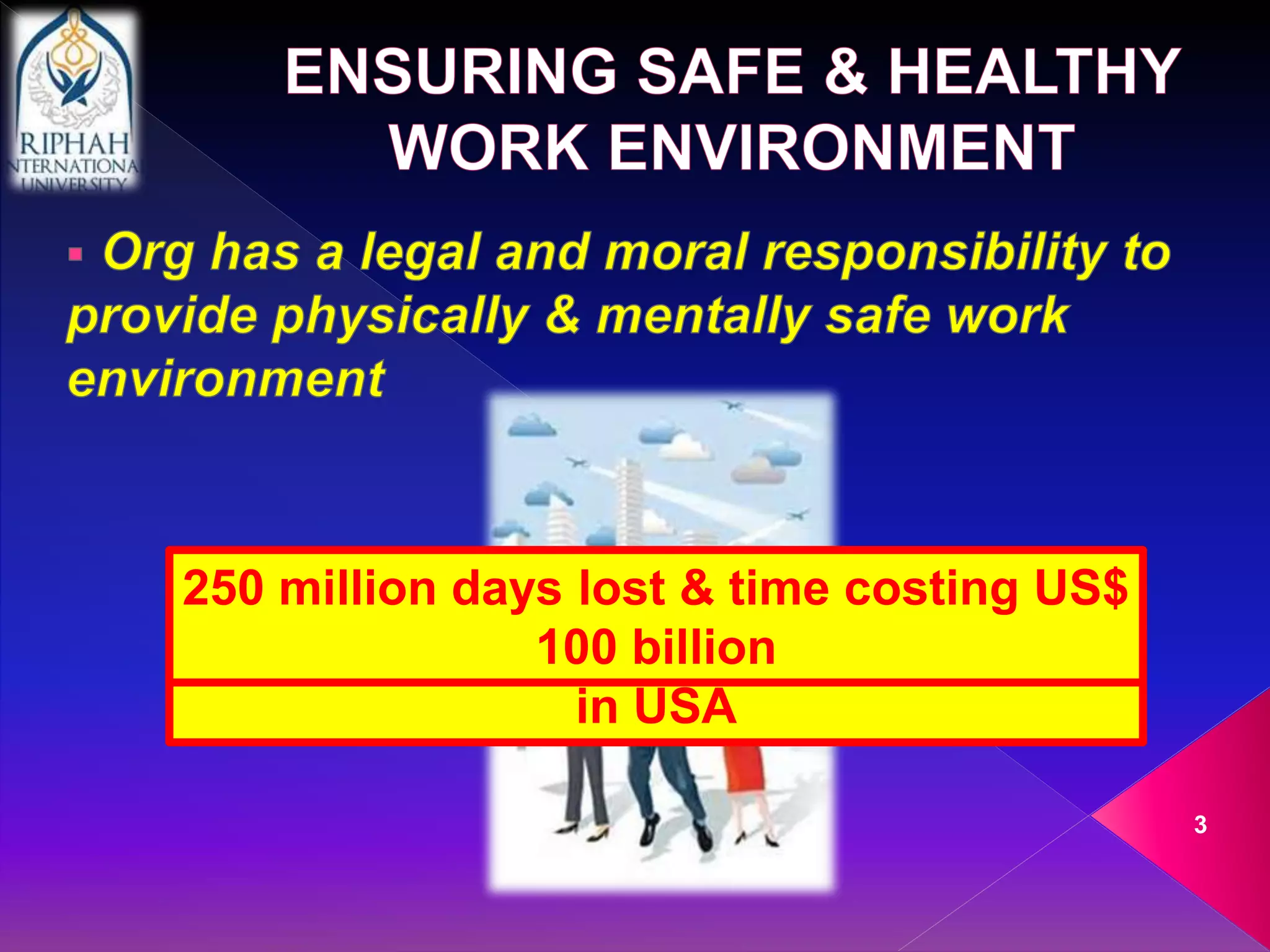 Ensuring Safe Healthy Work Environment Pptx