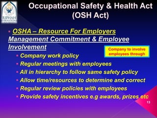 ENSURING SAFE & HEALTHY WORK ENVIRONMENT | PPTX
