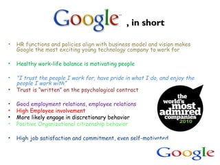 HRM IN GOOGLE