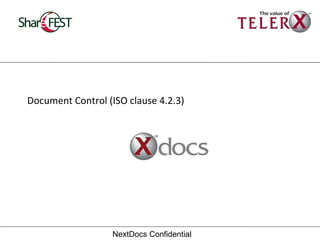 15 Months to Certification: Using SharePoint as the Platform for an ISO ...