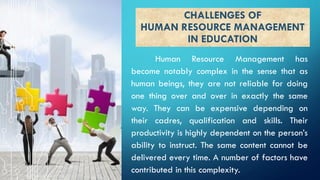 Human Resources Management in Education | PDF