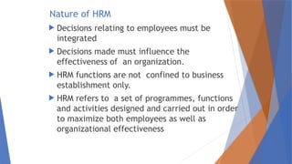 Hrm Inro HRM INTRO AND EVOLUTION.pptx detailed explained | PPTX