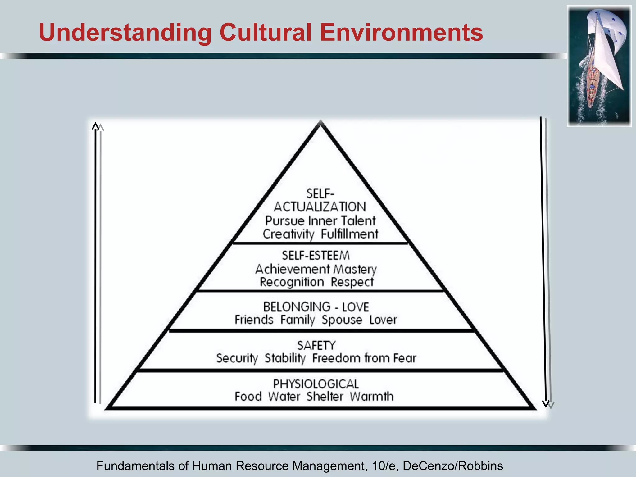 Understanding Cultural Environments 
Fundamentals of Human Resource Management, 10/e, DeCenzo/Robbins 
 