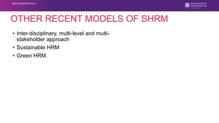 Comprehensive Overview of Human Resource Management Approaches and ...