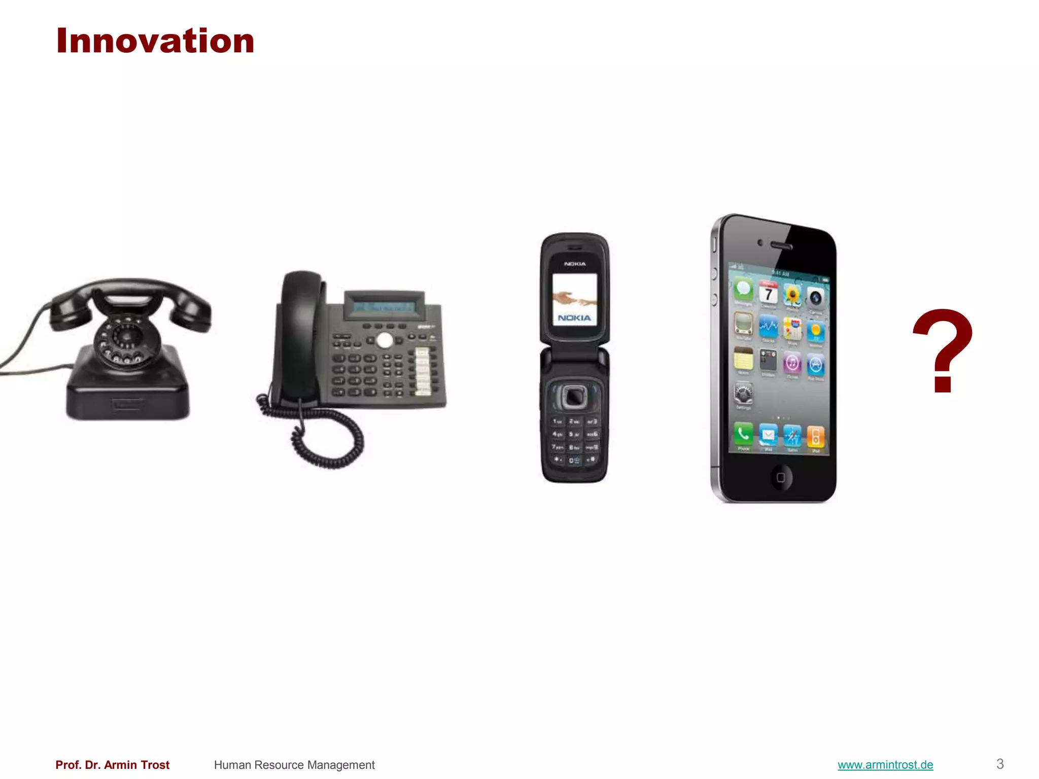 Innovation




                                                                ?


Prof. Dr. Armin Trost   Human Resource Management   www.armintrost.de   3
 