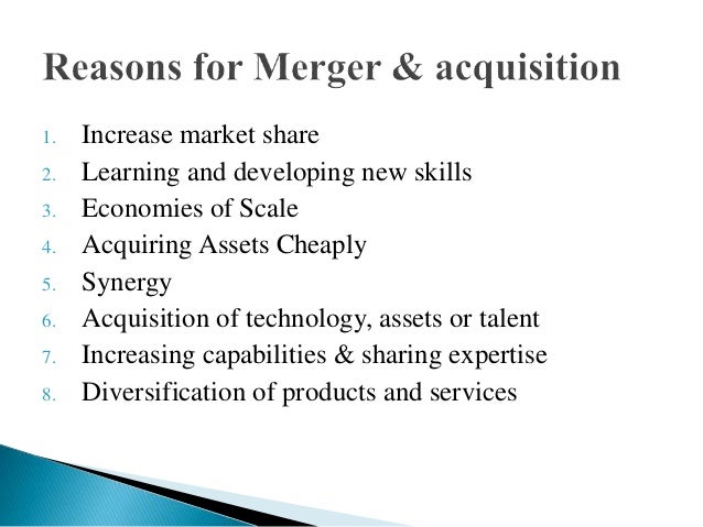 merger and acquisition