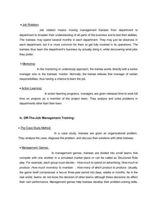 EMPLOYEE DEVELOPMENT assignment document | DOCX
