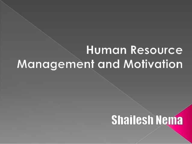Dissertation human motivation resource