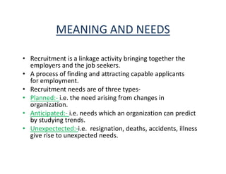 Recriutment and selection process | PPT