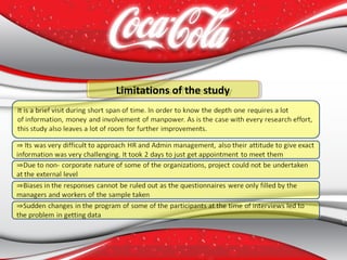 Limitations of the studyLimitations of the study
 
