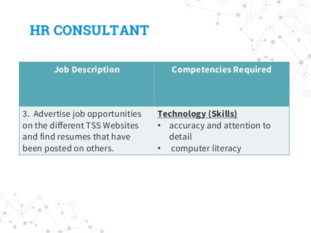 hr consultant job description