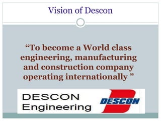 Abid Hussain Sindhu. HCBF. HRM of Descon Ingineering Presentation | PPT