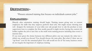 Training & Development of employ presentation | PPTX