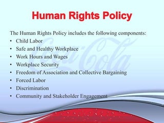 HRM process of coca cola beverages of pakistan ltd. | PPTX