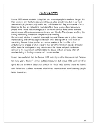 Report On Rescue 1122 2018 | DOCX