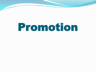 Promotion

 