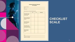 13
CHECKLIST
SCALE
 