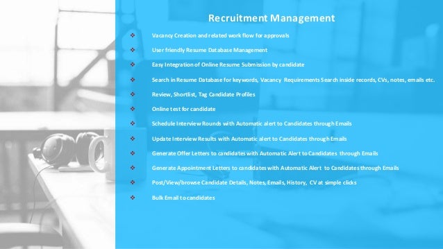 Online resume management system