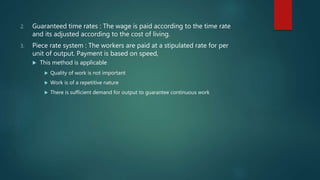 Wage and salary Administration | PPTX