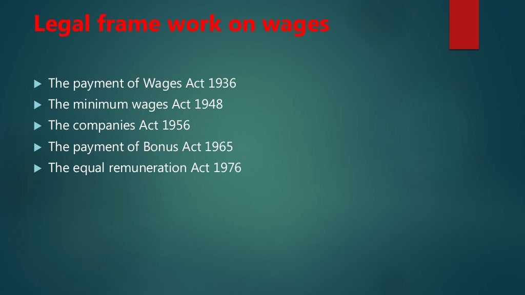 Wage And Salary Administration