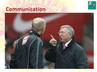 Communication Inter-personnel Communication - ChallengesRelationship ManagementOwnersPlayersStaffFansMediaSponsorsEmployer Branding