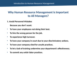 Comprehensive Introduction to Human Resource Management and Its ...