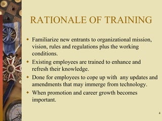 Training Rationale Hrm training | PPTX