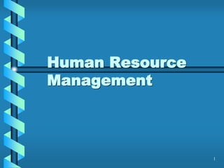 1
Human Resource
Management
 