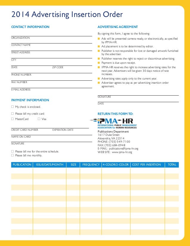 hr news magazine 2014 media_kit advertising agreement form