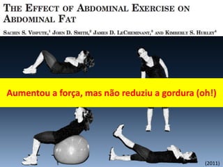 Aumentou a força, mas não reduziu a gordura (oh!)
(2011)
 
