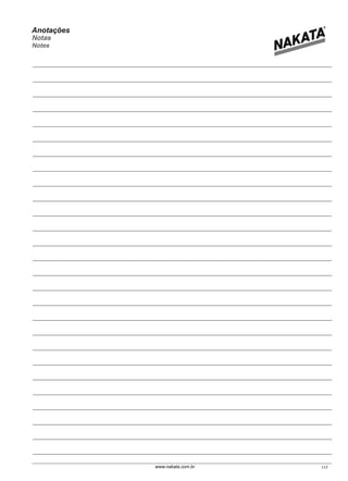 117www.nakata.com.br
Anotações
Notas
Notes
 