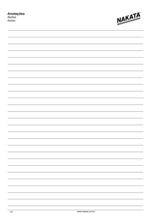 118
Anotações
Notas
Notes
www.nakata.com.br
 