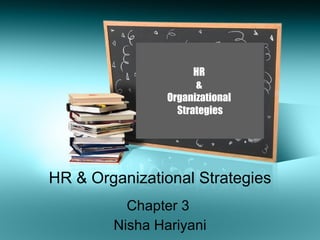 HR & Organizational Strategies Chapter 3  Nisha Hariyani HR  &  Organizational  Strategies 