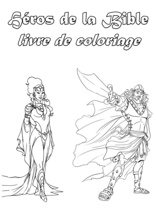 Heros De La Bible Livre De Coloriage Heros De La Bible Livre De Coloriage