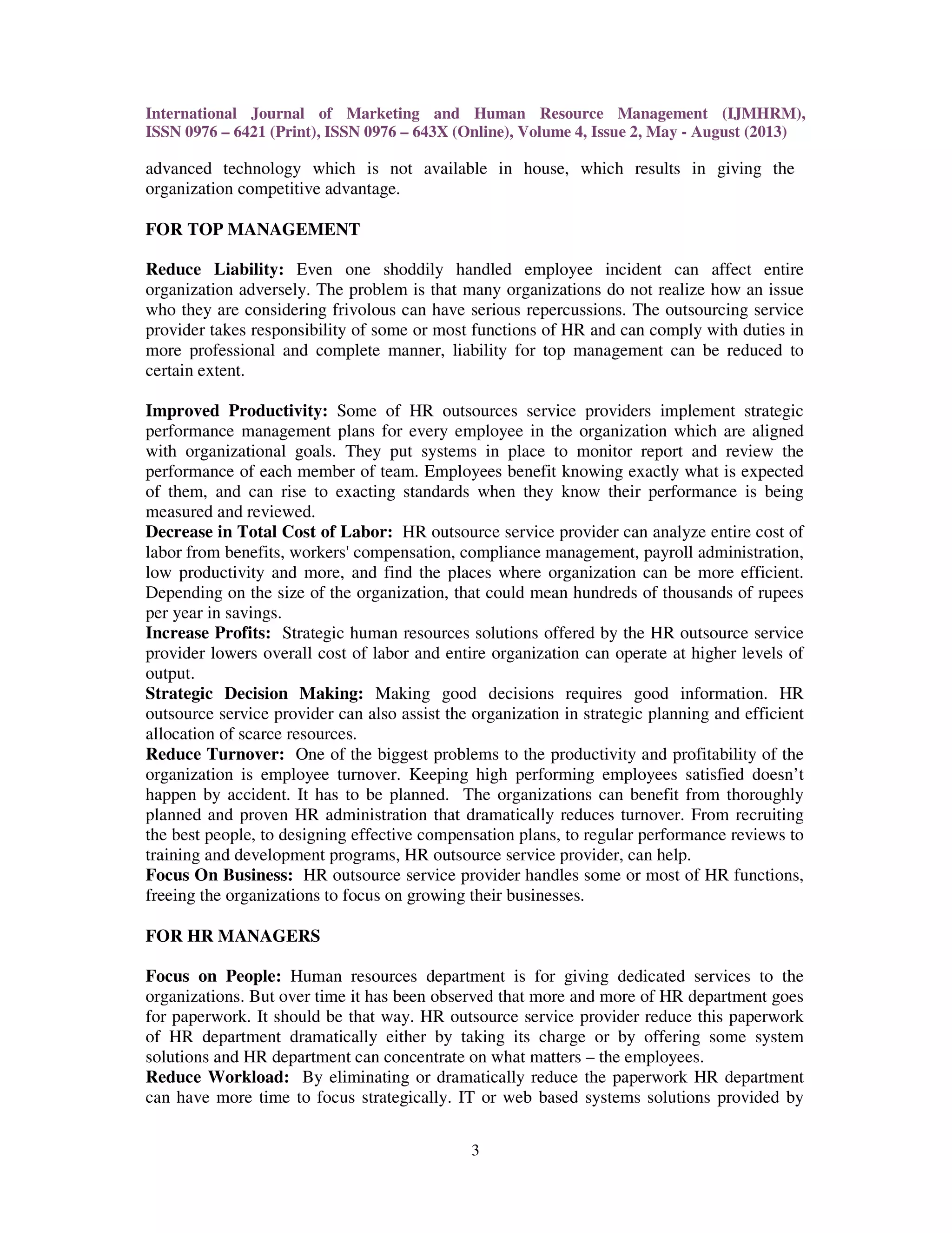 Hr outsourcing | PDF