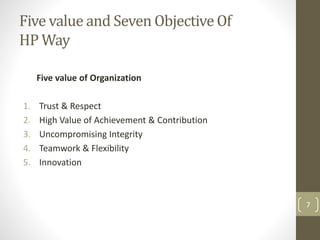 Managing Diversity at Workplace: A Case Study of Hp | PPTX