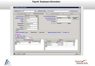 Payroll Employee InformationPayroll Employee Information
 
